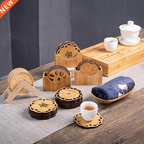 Bamboo Tea Coaster Tea Table Anti-Scald Mat Dining Table Pot