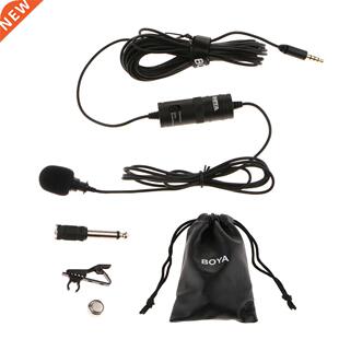 Omnidirectional Lavalier Clip Microphone for DSLR Audio Camc