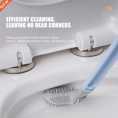 Golf Slcone Tolet Brush Cleaner TPR Brstles Long Handle