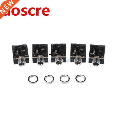 5 Pcs 5 Pn 3.5mm PCB Panel Mount Audo Jack Socket Connecto
