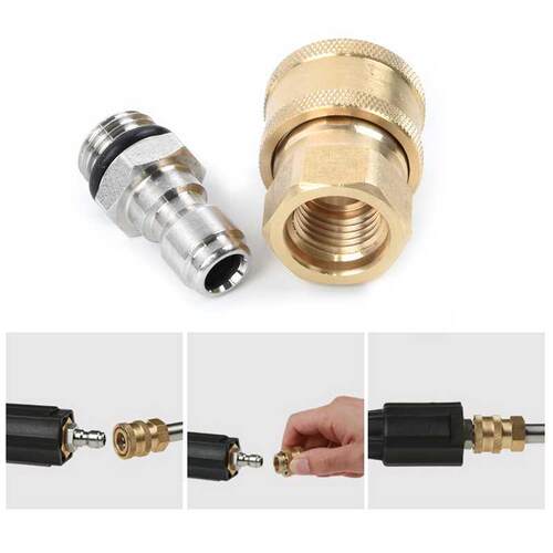 Pressure Washer Quick Release 1/4		 Male M22/14 Female
