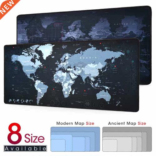 New World Map Speed Locking Edge Large Natural Rubber Mouse