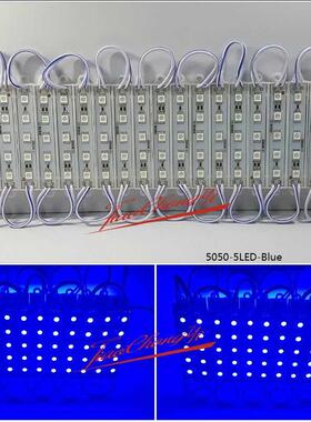 DC12V 7512 5050 SMD 5LED Blue Module Waterproof super bright
