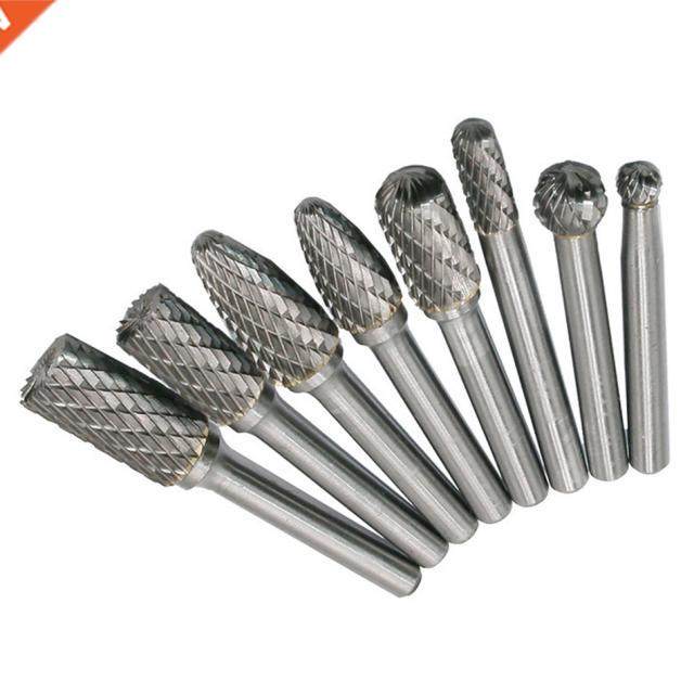 8 Pcs/Set 6mm-12mm Tungsten Carbide Burr Bit Carbide Milling