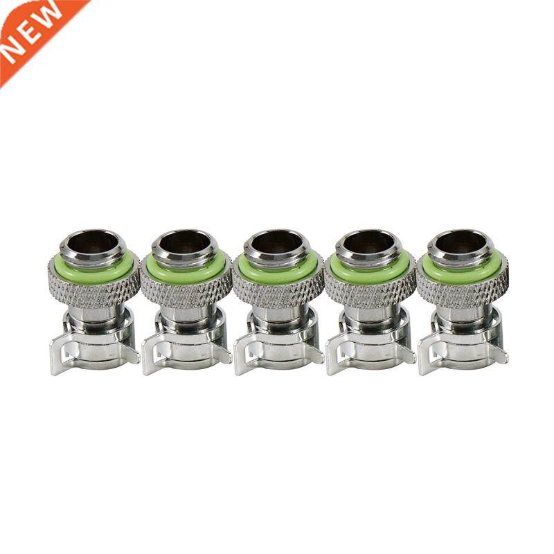 5Pcs Barb Fitting Water Cooling Radiator For G1/4 Chromed Co