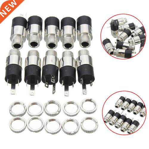10Pcs 3.5mm PJ392 Stereo Headphone Connector Adapter Power P