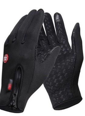 Cycling Gloves Men And Women Non-slip Fleece Windproof Warm
