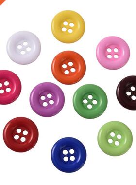 100pcs 18mm Round Resin Buttons Sewing Tools Decorative Butt