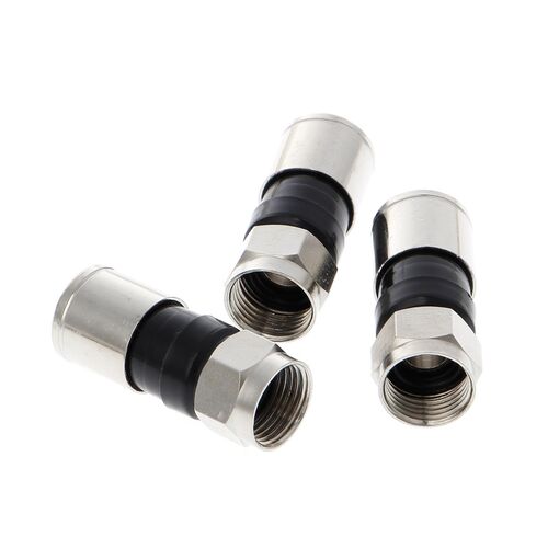 10Pcs RG6 F Type Compression 2.7cm Snap Seal Plug Connector
