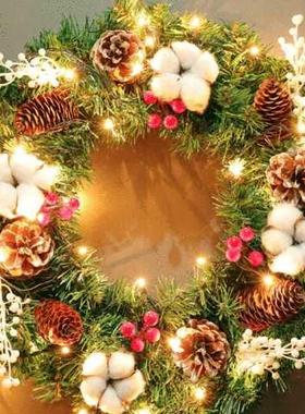 Christms Wreth Nut Cotton Door Decortion