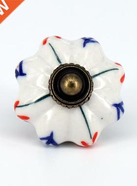 1pc 41MM Dia Ceramic Door Drawer Handles Pumpkins Knobs Euro