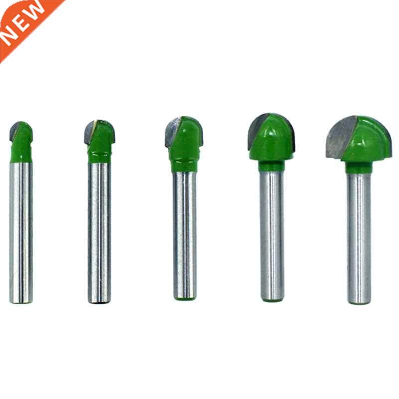 5Pcs 6Mm Shank Ball Nose Router Bits Set End Mill Round Cove