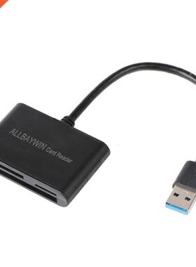 USB Memory Card Reader Hub 3 in 1 USB 3.0 Adapter with USB 3