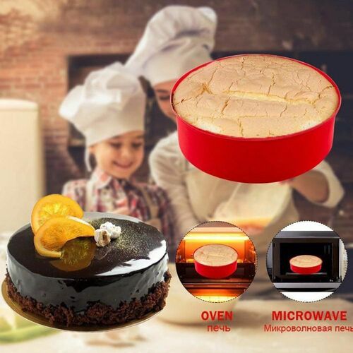 Random Color Silicone Cake Round Shape Mold Kitchen Bakeware