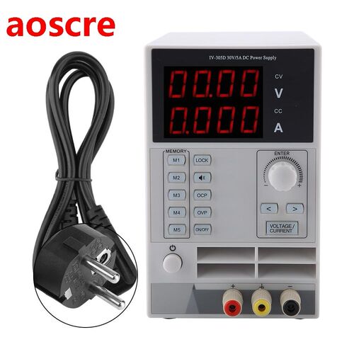 LED Digital DC Power Supply Storage Type 30V 5A Voltage Regu