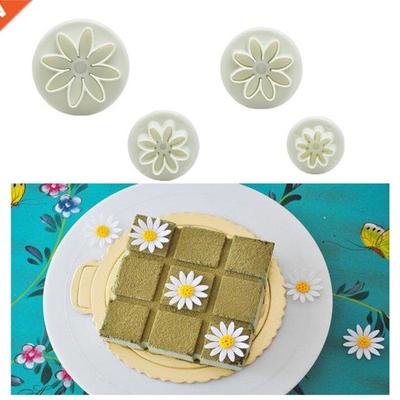 4pcs Fondant Spring Press Mold Home Bakery Cake Decorating F