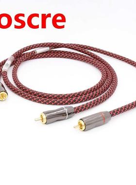 Pair(2pcs) A56 Hifi Canare 5N OFC Audio RCA Cable High End