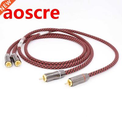 Pair(2pcs) A56 Hifi Canare 5N OFC Audio RCA Cable High End