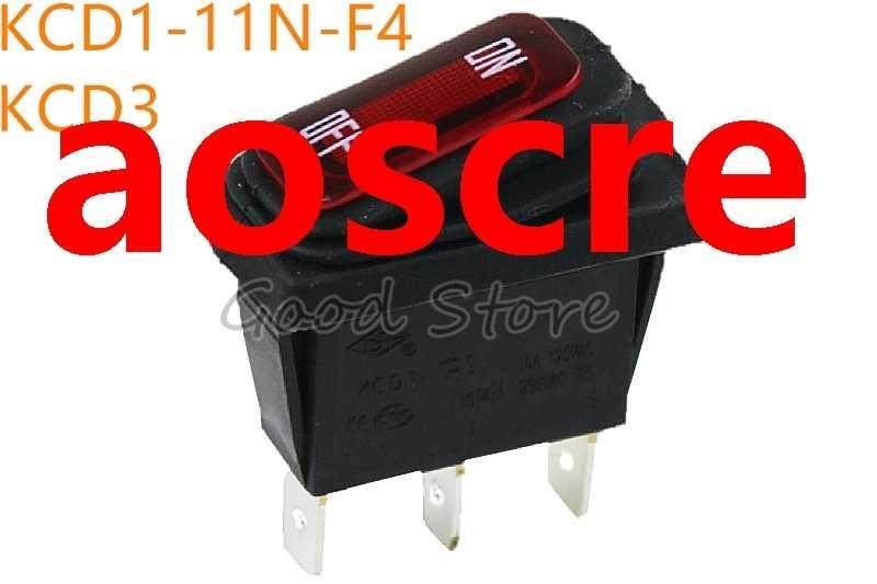 1PCS On/Off Rocker Switch KCD1 16A 125V 16(4)A 250V AC IP65