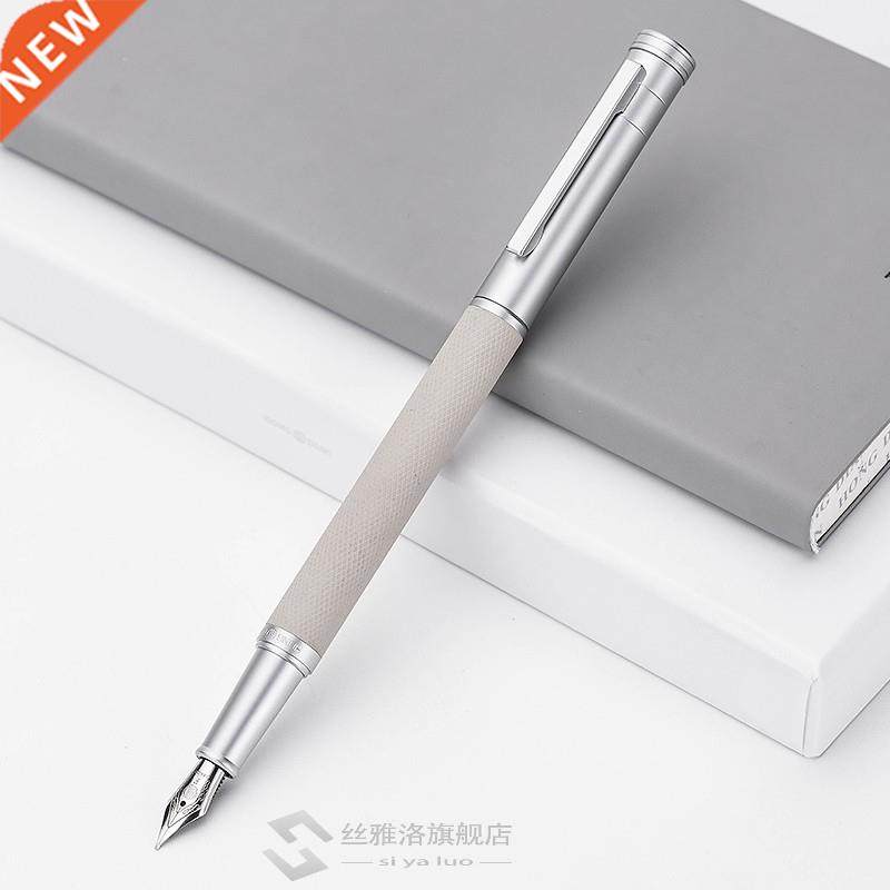 *Hongdian Black Metal Fountain Pen Titanium Black EF/F/Bent