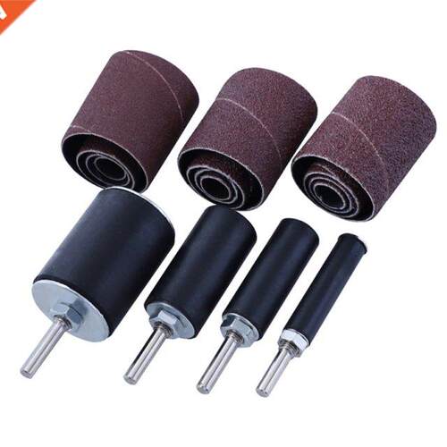 Sanding Drum Set #60#80#120 Grit with 6.35mm- 12.7mm Sanding