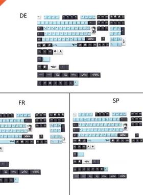 134Key/Set Keycaps Dye Sublimation Cherry Profile Mechanical
