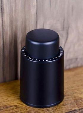 Vacuum Wine Bottle Stopper Black ABS Sealed Storage Vacuum M