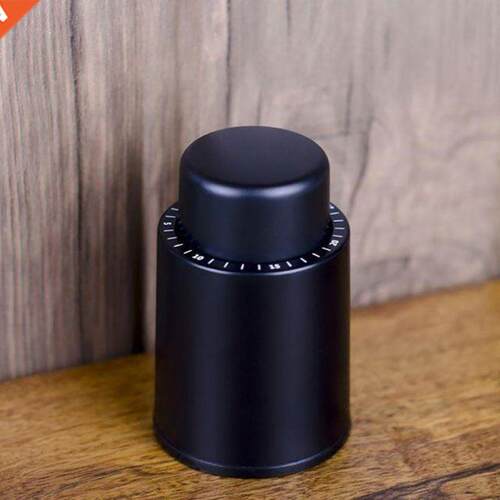 Vacuum Wine Bottle Stopper Black ABS Sealed Storage Vacuum M