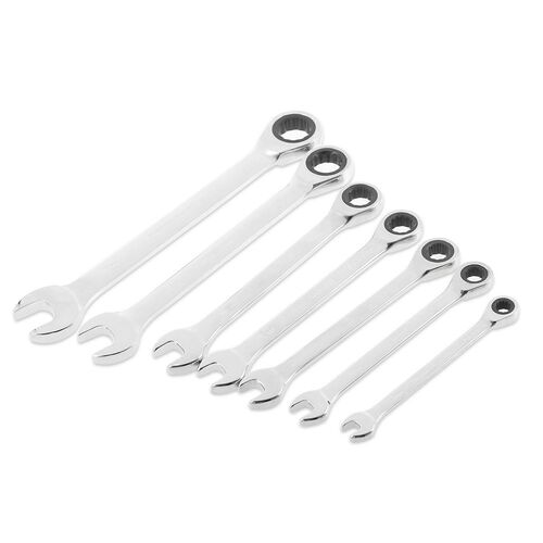 Metric Ratchet Spanner Set Combination Head Gear Wrench Chro