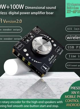 XY-AP100L 100WX2 Bluetooth 5.0 Stereo Amplifier Board AUX US