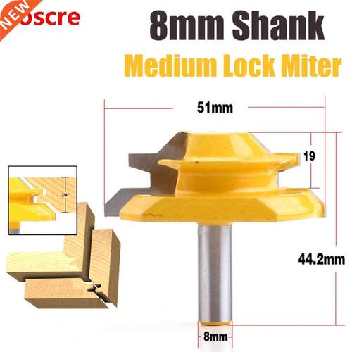 1PC 8mm Shnk 45 Degree - Up to 3/4