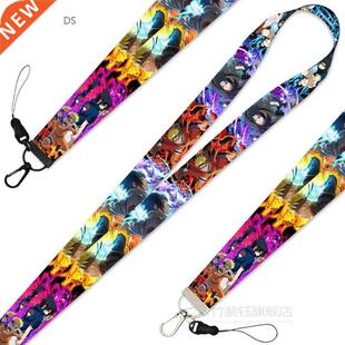 For 1pcs Anime Naruto Anime Funny Lanyard Keychain Colorful