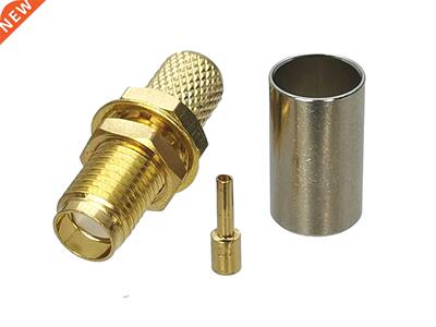 10pcs Connector SMA Jack Female Bulkhead Crimp For RG8X RG-8