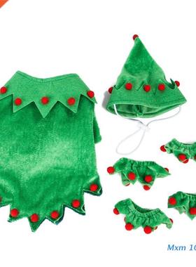 Cute Puppy Pleuche Outfits Warm Xmas Apparel Warm Outfits Cl