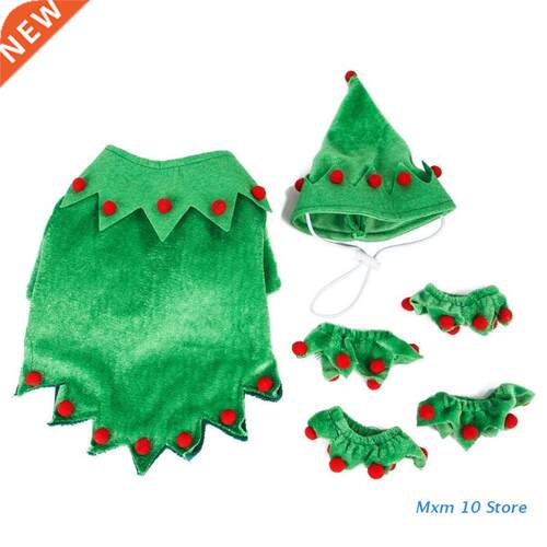 Cute Puppy Pleuche Outfits Warm Xmas Apparel Warm Outfits Cl