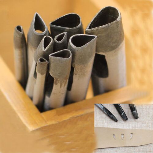 7pcs 3MM-10MM Leather Craft Drip Puncher Leather Punch Hole