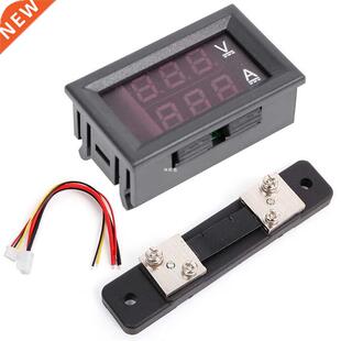 0-100V/50A Red Blue Digital Voltmeter Ammeter 2in1 DC Volt A