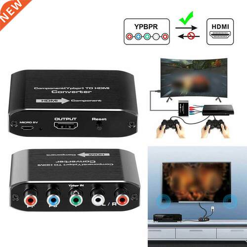 Component Video L/R RCA Stereo Audio to HDMI Converter Ada