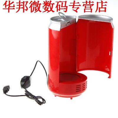 USB PC Fridge Beverage Drink Cans Cooler & Warmer Red
