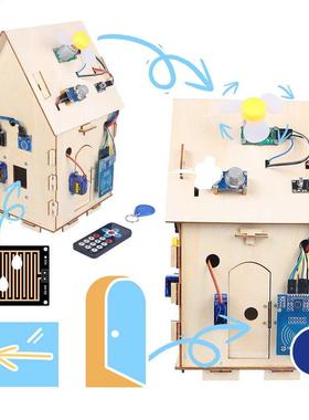 Wooden House Intelligent Home Starter Kit Electronics Home A