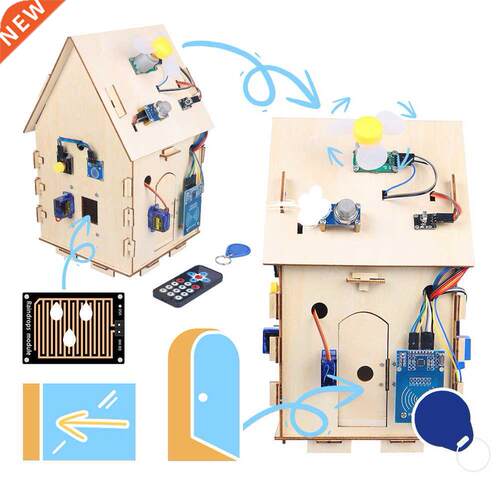 Wooden House Intelligent Home Starter Kit Electronics Home A