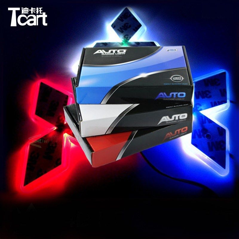 1Set Car LED Light Car Emblem Lights car accessories  Mitsub