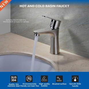 Faucet Deck Mounted Basin Cold Bathroom Hot Water Sink