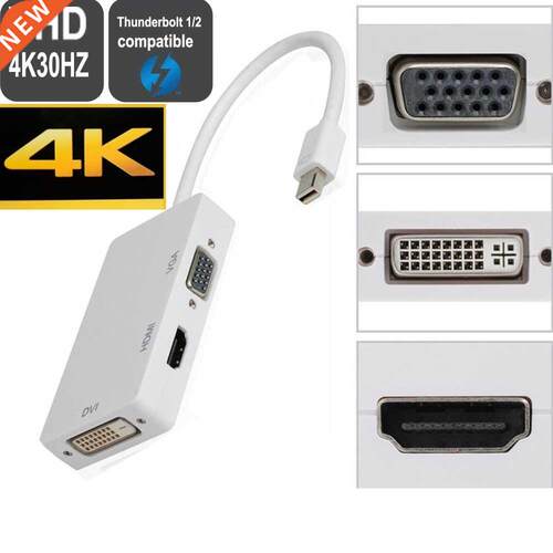 Thunderbolt/mn dp to vga hdm 4K dv Dsplayport cable ada