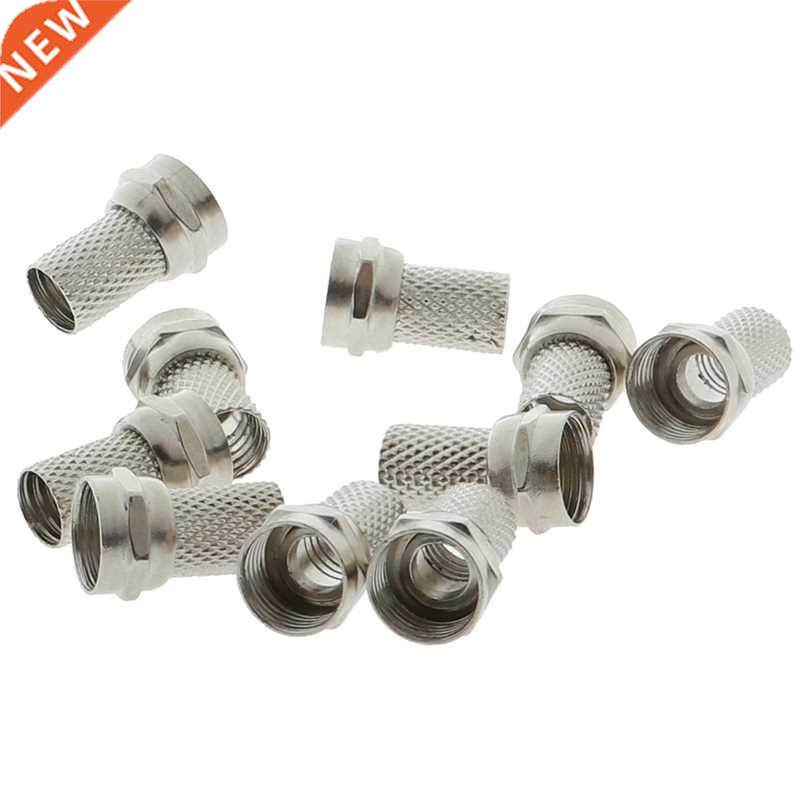 10Pcs/lot 75-5 F Connector Screw On Type 适用于 RG6 Satellit