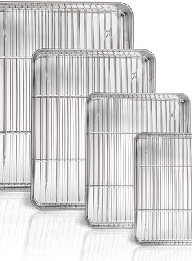 Stainless Steel Baking Tray with Removable Cooling Rack