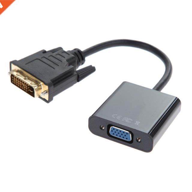 Full HD 1080P DVI-D to VGA Adapter Cable 24+1 25 Pin DVI Ma