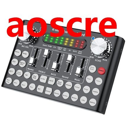 F9 Bluetooth Webcast Sound Card 18 Sound Headset Microphone