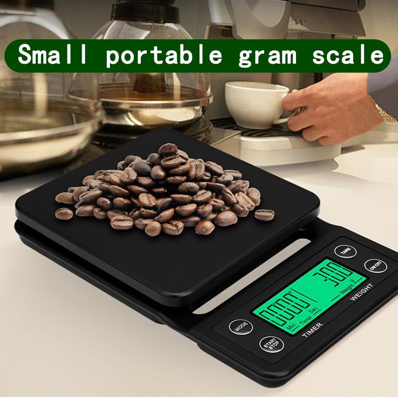 kg/0.1g 5kg/0.1g Drip Coffee Scale With Timer Portable Elec