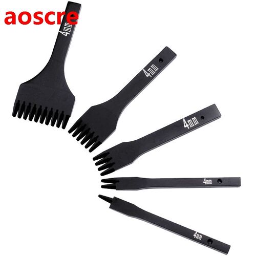 1Pcs  Leather Craft Tool Set Stainless Steel Hole Chisel Gra